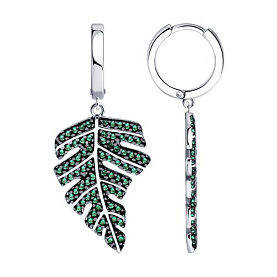 Серьги SOKOLOV - Серебро 925, Фианит (арт. 94026735)