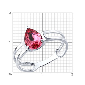 Кольцо Diamant - Серебро 925, Кристалл (арт. 94-110-00244-1)