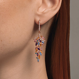 Серьги SOKOLOV - Серебро 925, Фианит (арт. 93022424)