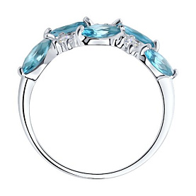 Кольцо Diamant - Серебро 925, Синтетический ситалл , Фианит (арт. 94-310-02173-1)