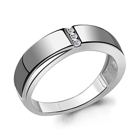 Кольцо Аквамарин - Серебро 925, Фианит (арт. 68535А.5)