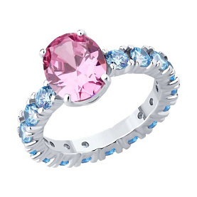 Кольцо SOKOLOV - Серебро 925, Фианит (арт. 94014291)