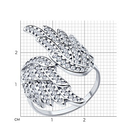 Кольцо SOKOLOV - Серебро 925, Фианит (арт. 94013766)