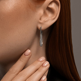 Серьги Diamant - Серебро 925, Фианит (арт. 94-120-02068-1)