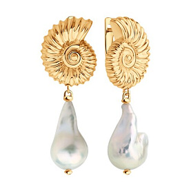 Серьги Diamant - Серебро 925, Жемчуг культивированный (арт. 93-321-00018-1)