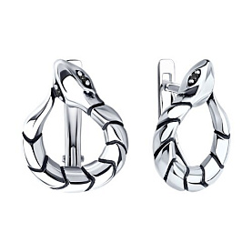 Серьги Diamant - Серебро 925, Фианит (арт. 95-120-02292-1)