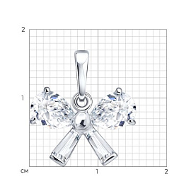 Подвеска Diamant - Серебро 925, Фианит (арт. 94130024451-DIAMANT)