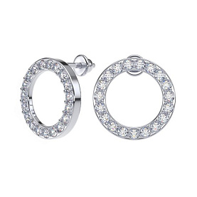 Серьги POKROVSKY - Серебро 925, Фианит (арт. 6001840-00775)