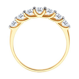 Кольцо SOKOLOV - Золото 585, Фианит (арт. 017052)