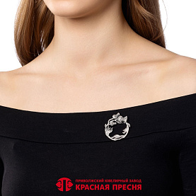 Брошь Красная пресня - Серебро 925 (арт. 13017468)