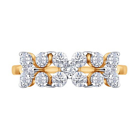 Кольцо SOKOLOV - Золото 585, Фианит (арт. 019879)