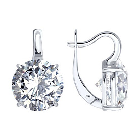 Серьги Diamant - Серебро 925, Фианит (арт. 94-120-02334-1)