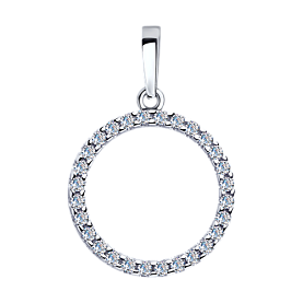 Подвеска SOKOLOV - Серебро 925, Фианит (арт. 94032261)