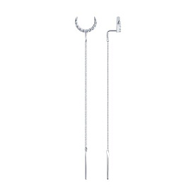 Серьги SOKOLOV - Серебро 925, Фианит (арт. 94025837)