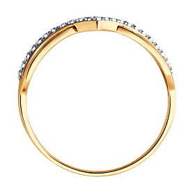 Кольцо Diamant - Золото 585, Фианит (арт. 51-110-01380-1)