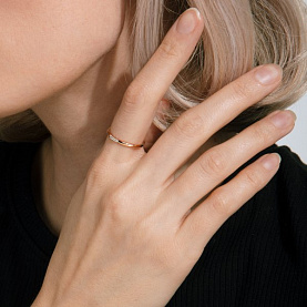 Кольцо ЮФ Династия - Золото 585, Фианит (арт. 000781-1102)