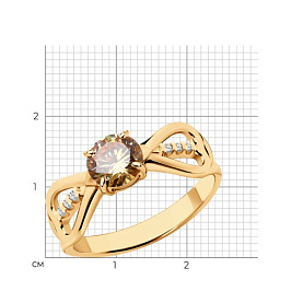 Кольцо Diamant - Серебро 925, Фианит (арт. 93-110-01551-2)