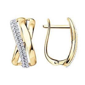 Серьги SOKOLOV - Серебро 925, Фианит (арт. 93022553)