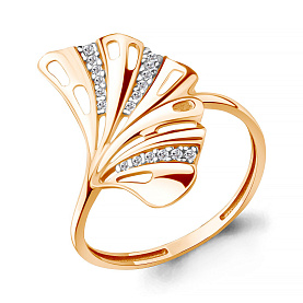 Кольцо Аквамарин - Серебро 925, Фианит (арт. 600863А.6)