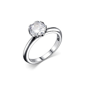 Кольцо Дар - Серебро 925, Муассанит (арт. К-5067рс16128)