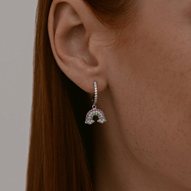 Серьги SOKOLOV - Серебро 925, Фианит (арт. 94026742)