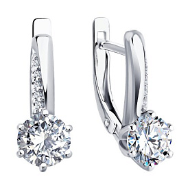 Серьги Diamant - Серебро 925, Фианит (арт. 94-120-02134-1)