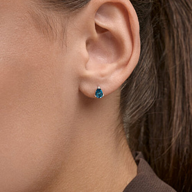 Серьги Diamant - Серебро 925, Кристалл (арт. 94-122-00211-2)