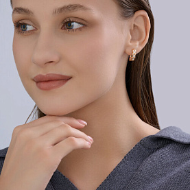 Серьги Diamant - Золото 585, Фианит (арт. 51-120-00186-1)