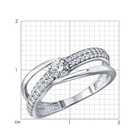 Кольцо Diamant - Серебро 925, Фианит (арт. 94-110-02412-1)
