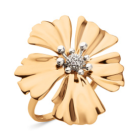 Кольцо ЮФ Династия - Золото 375, Фианит (арт. 802291-5102)