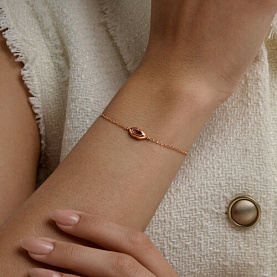 Браслет SOKOLOV - Серебро 925, Синтетический рубин (арт. 84050001)