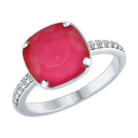 Кольцо SOKOLOV - Серебро 925, Swarovski (арт. 94012432)