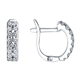 Серьги SOKOLOV - Серебро 925, Фианит (арт. 94021914)