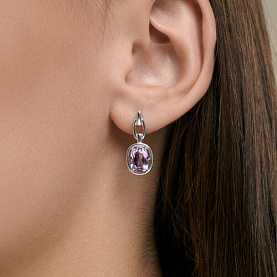Серьги SOKOLOV - Серебро 925, Аметист (арт. 92025382)