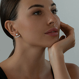 Серьги SOKOLOV - Серебро 925, Фианит (арт. 94025877)