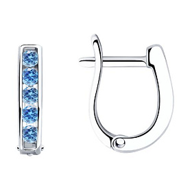 Серьги SOKOLOV - Серебро 925, Фианит (арт. 94026404)