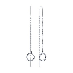 Серьги SOKOLOV - Серебро 925, Фианит (арт. 94026609)