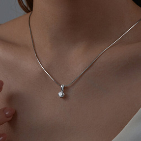 Подвеска Diamant - Золото 585, Фианит (арт. 52-130-00099-1)