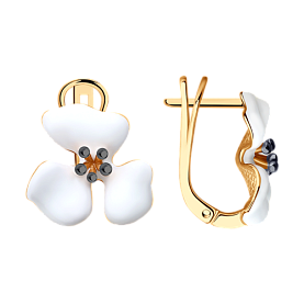 Серьги SOKOLOV - Серебро 925, Эмаль (арт. 93021175)