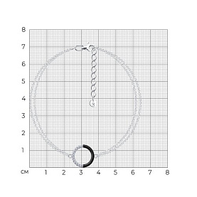 Браслет Diamant - Серебро 925, Фианит, Эмаль (арт. 94-150-00241-2)