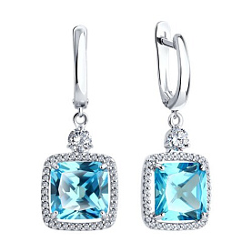 Серьги SOKOLOV - Серебро 925, Фианит (арт. 94026779)