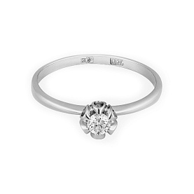 Кольцо РИНГО - Золото 585, Бриллиант (арт. Зк-7462Б)