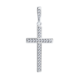 Подвеска SOKOLOV - Серебро 925, Фианит (арт. 94031460)