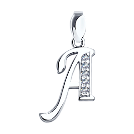 Подвеска SOKOLOV - Серебро 925, Фианит (арт. 94030450)