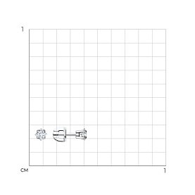 Серьги SOKOLOV - Серебро 925, Фианит (арт. 94020123)