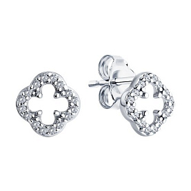 Серьги Diamant - Серебро 925, Фианит (арт. 94-122-01989-1)