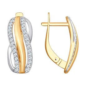 Серьги SOKOLOV - Золото 375, Фианит (арт. 028058-4)