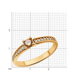 Кольцо Diamant - Серебро 925, Фианит (арт. 93-110-01573-2)