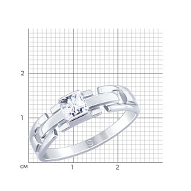 Кольцо SOKOLOV - Серебро 925, Фианит (арт. 94012641)