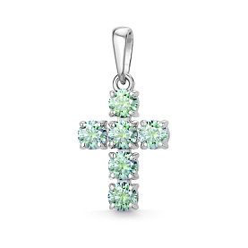 Подвеска Дар - Серебро 925, Синтетический муассанит (арт. П-2536рс16139)